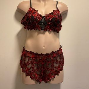 Red and Black Lingerie